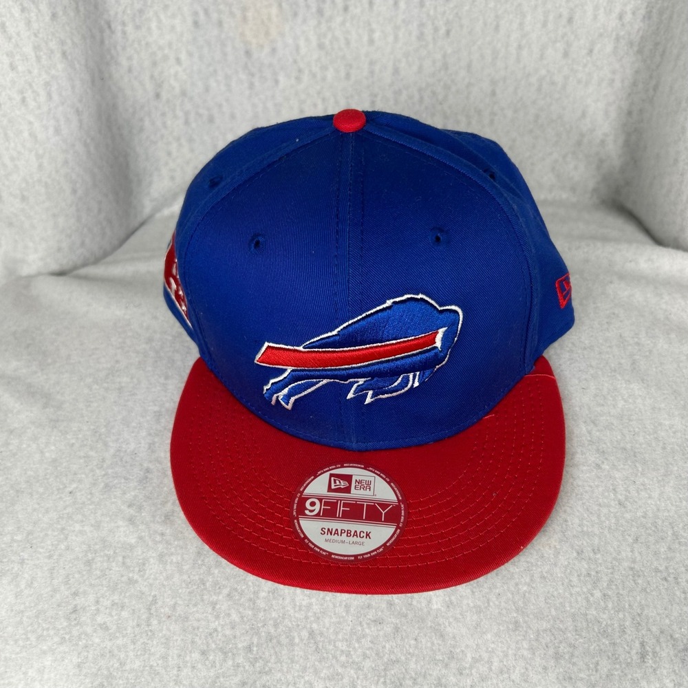 New Era Snapback Hat Mens Medium-Large Blue Buffalo Bills 9FIFTY NFL Football